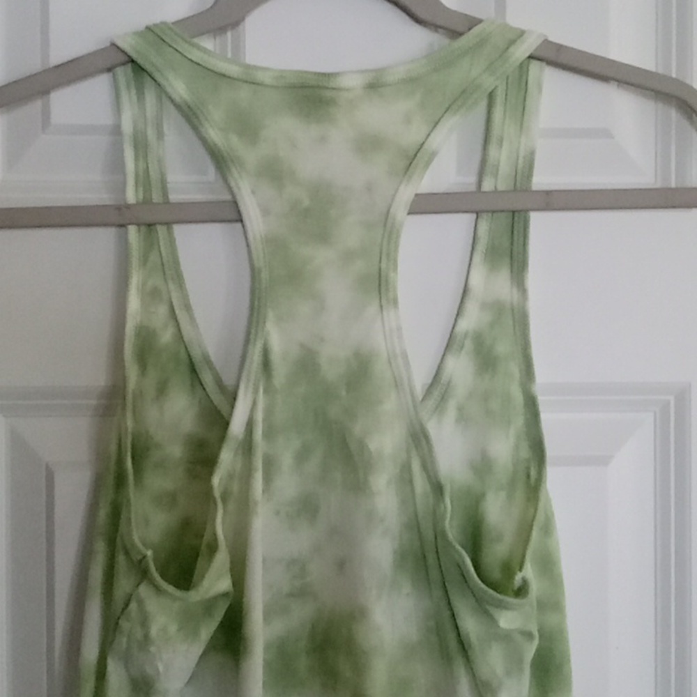 Tultex Light Green Tie-Dye Tank Top - Picture 4 of 5
